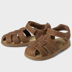 The Children's Place Boys Tan Brown Fisherman Sandals 13